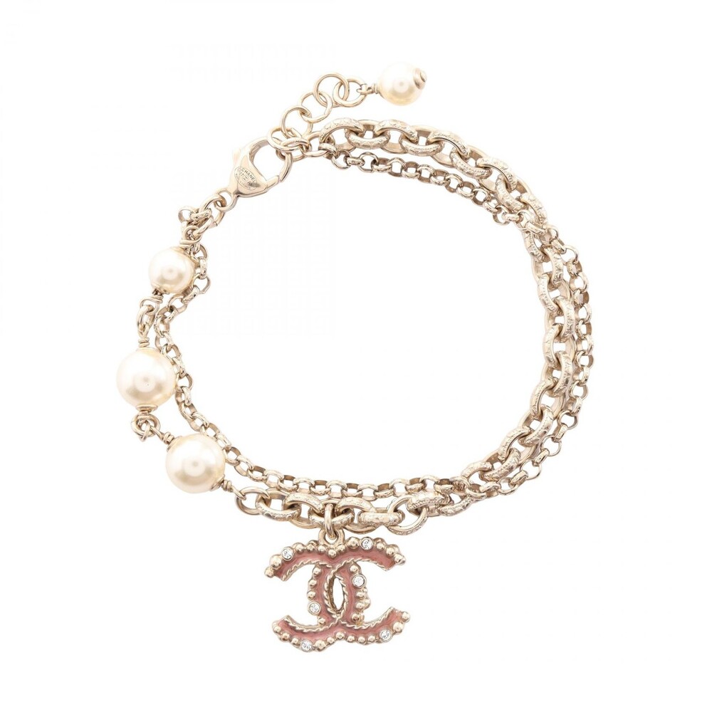 Chanel Coco Mark Pearl Bracelet Bangle #351990C70B